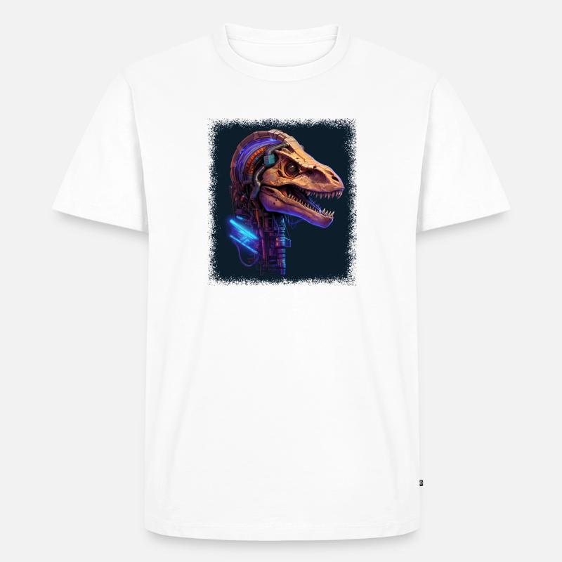awesome present idea happy brachiosaurus - Männer Premium Bio T-Shirt - Weiß