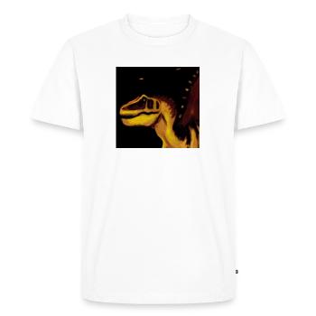 Dinosaure - T-shirt Premium bio Homme - blanc - Devant - Nico (187cm)