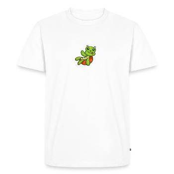nageur préféré humour - T-shirt Premium bio Homme - blanc - Devant - Nico (187cm)