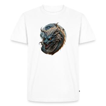 Dragon - T-shirt Premium bio Homme - blanc - Devant - Nico (187cm)