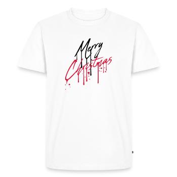 drop graffiti design cool a un joyeux christma - T-shirt Premium bio Homme - blanc - Devant - Nico (187cm)