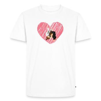judo love - idee cadeau judo - T-shirt Premium bio Homme - blanc - Devant - Nico (187cm)