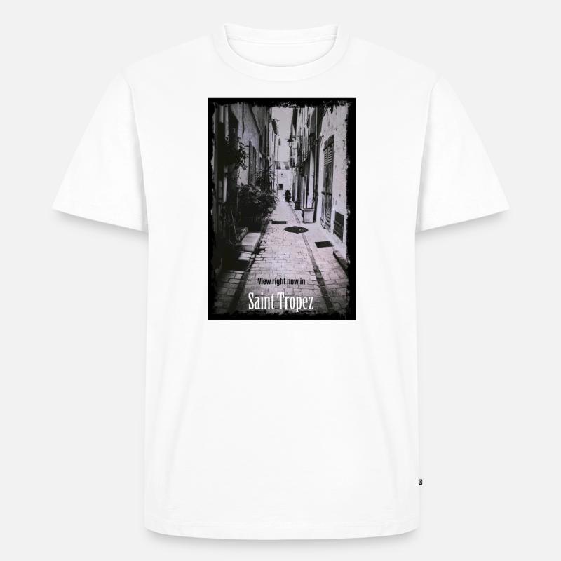 View St.Tropez - Männer Premium Bio T-Shirt - Weiß