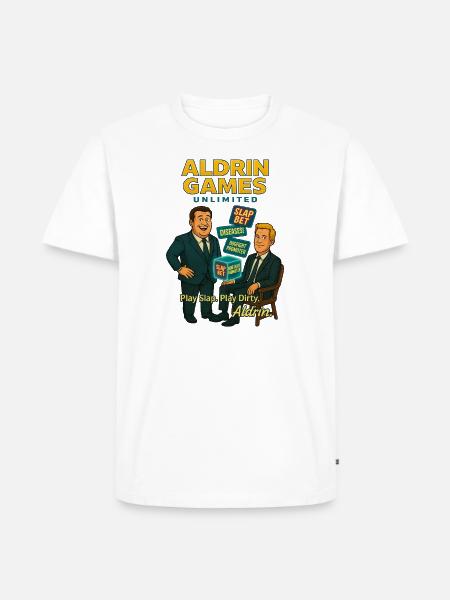 Aldrin Games Unlimited ll - Männer Premium Bio T-Shirt - Weiß