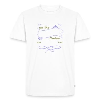 cadeau d’anniversaire arbre de Noël mammifère - T-shirt Premium bio Homme - blanc - Devant - Nico (187cm)