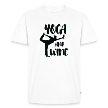 Yoga Meditation Spa Namaste - Men's Premium Organic T-Shirt - white - Front - Nico (187cm)