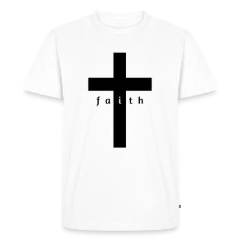 Conception de cadeaux de croyance croisée - T-shirt Premium bio Homme - blanc - Devant - Nico (187cm)