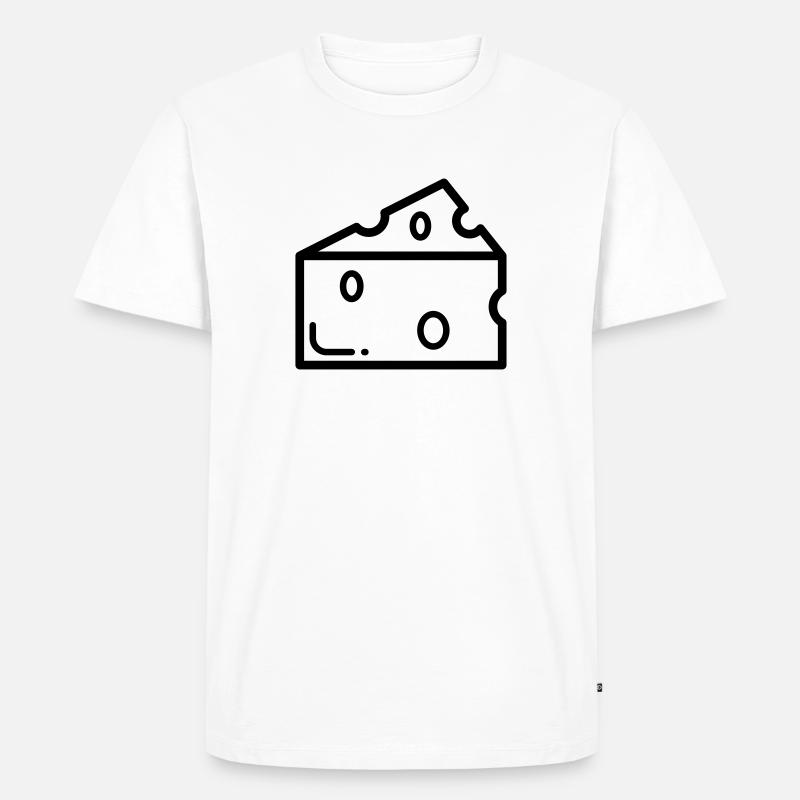 Käse - Männer Premium Bio T-Shirt - Weiß