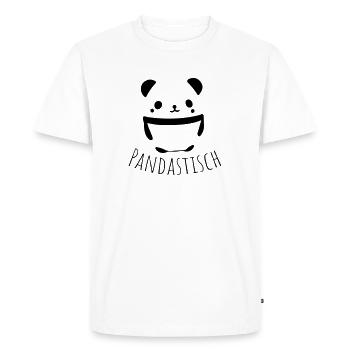 pandas pandas - T-shirt Premium bio Homme - blanc - Devant - Nico (187cm)