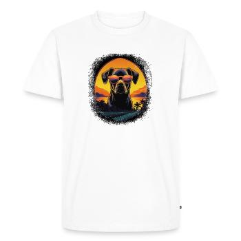 Joke Gift Idea Chihuahua Owner Animal Lover - Men's Premium Organic T-Shirt - white - Front - Nico (187cm)