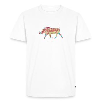 pumbaa - T-shirt Premium bio Homme - blanc - Devant - Nico (187cm)
