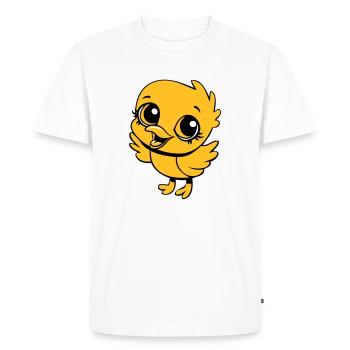 chick funny sunglasses cool - Men's Premium Organic T-Shirt - white - Front - Nico (187cm)
