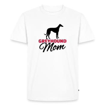 Greyhound Mom - T-shirt Premium bio Homme - blanc - Devant - Nico (187cm)
