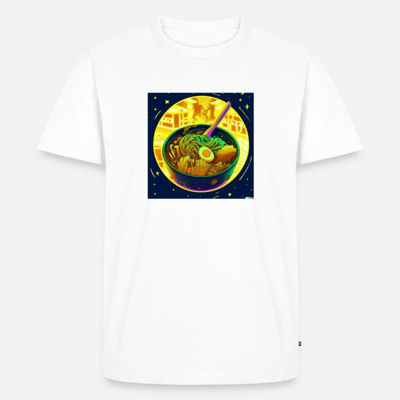 Ramen - Männer Premium Bio T-Shirt - Weiß