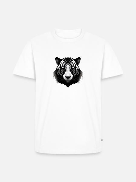 White Tiger - Männer Premium Bio T-Shirt - Weiß