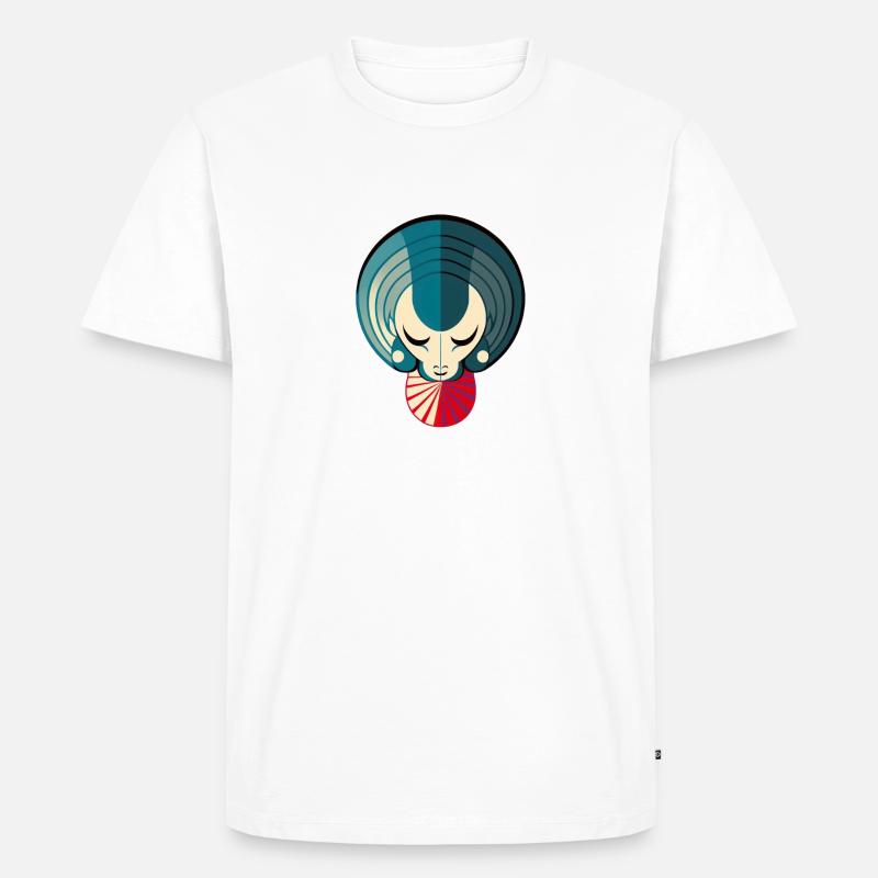 Abstract Widder - Männer Premium Bio T-Shirt - Weiß