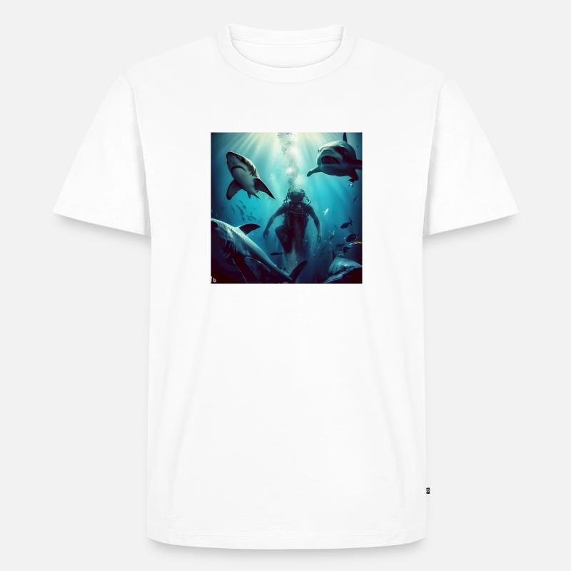 Divemaster - Männer Premium Bio T-Shirt - Weiß
