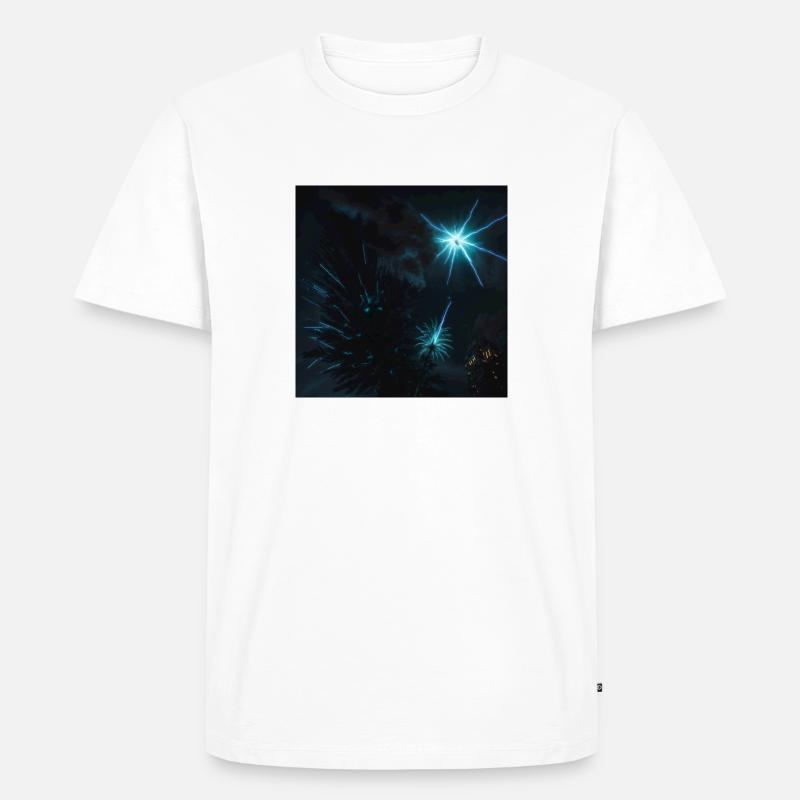 Plasma blitz - Männer Premium Bio T-Shirt - Weiß