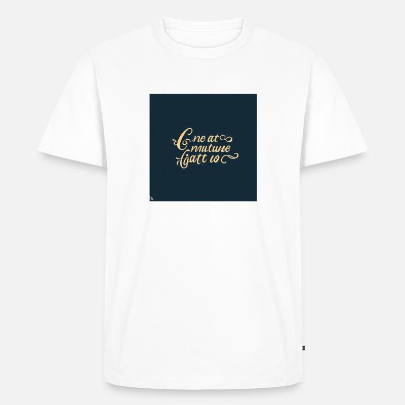 Retro Spruch - Männer Premium Bio T-Shirt - Weiß