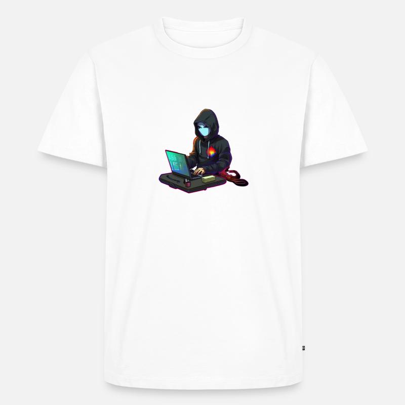 Concentrated Coder - Men's Premium Organic T-Shirt - white