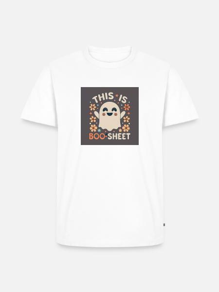 This is Boo Sheet - Männer Premium Bio T-Shirt - Weiß