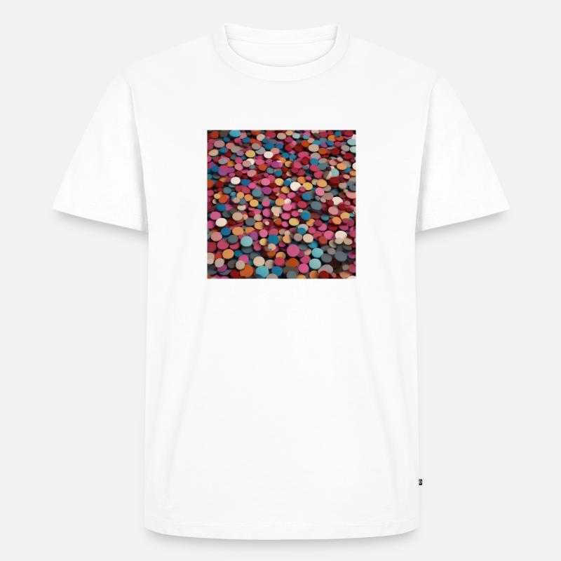 Bunte Chips 2 - Männer Premium Bio T-Shirt - Weiß