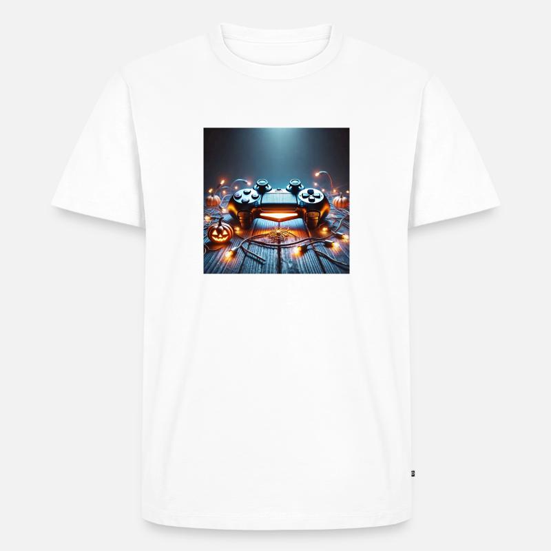 PS Controller - Männer Premium Bio T-Shirt - Weiß