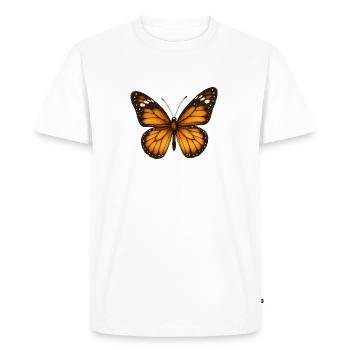 Monarch butterflies – delicate & majestic - Men's Premium Organic T-Shirt - white - Front - Nico (187cm)