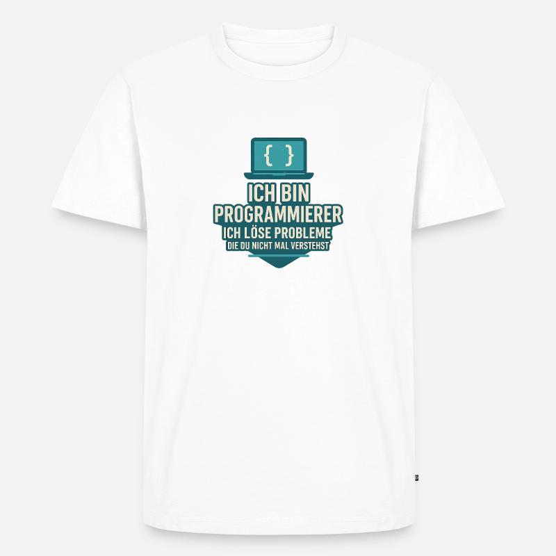 Programmierer - Männer Premium Bio T-Shirt - Weiß