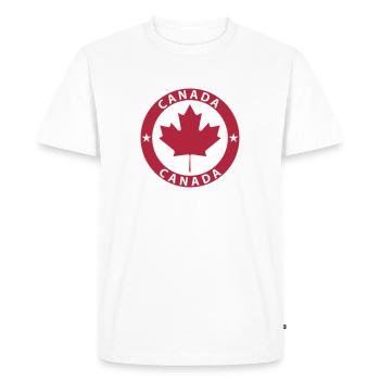 Canada Maple - T-shirt Premium bio Homme - blanc - Devant - Nico (187cm)