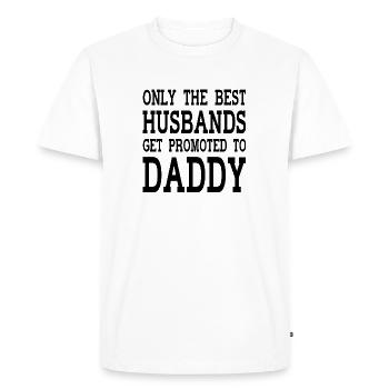 Seul le meilleur mari peut devenir père - T-shirt Premium bio Homme - blanc - Devant - Nico (187cm)