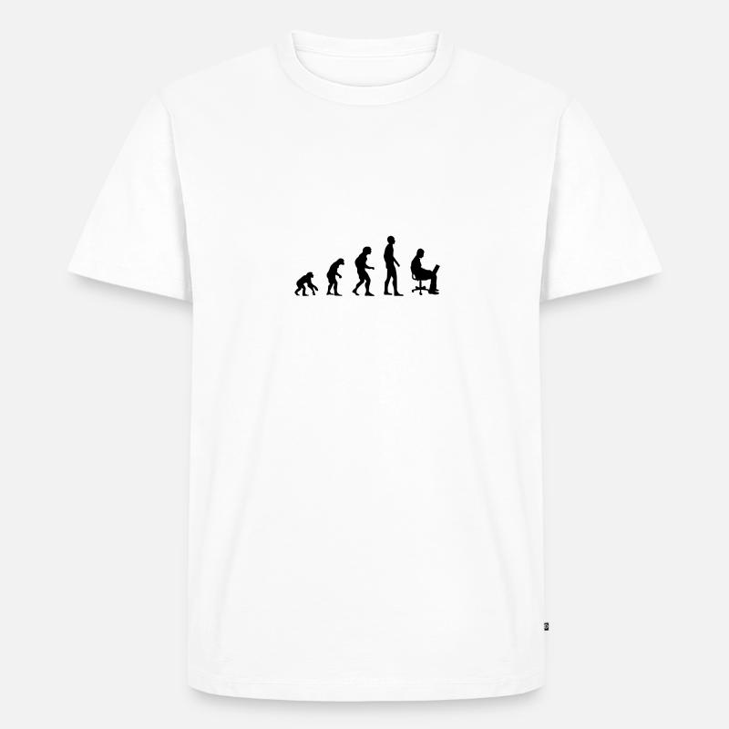 Office Evolution - Men's Premium Organic T-Shirt - white