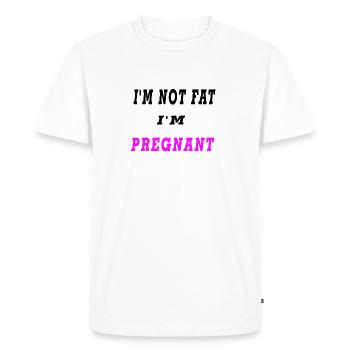 enceinte - T-shirt Premium bio Homme - blanc - Devant - Nico (187cm)
