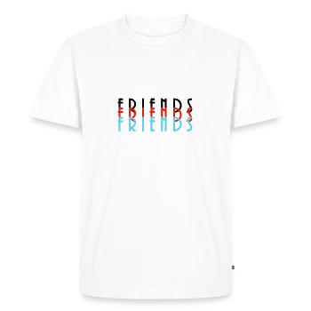 Friends - Men's Premium Organic T-Shirt - white - Front - Nico (187cm)