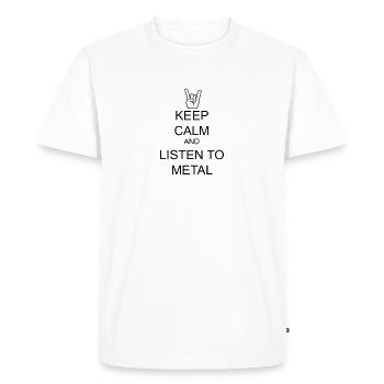 Metal Musique De la musique Cadeau - T-shirt Premium bio Homme - blanc - Devant - Nico (187cm)