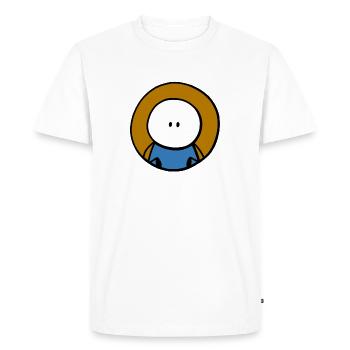 Little head - Men's Premium Organic T-Shirt - white - Front - Nico (187cm)
