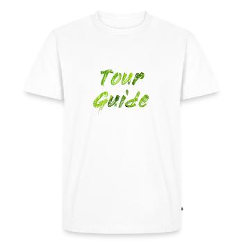Guide de la tournée - T-shirt Premium bio Homme - blanc - Devant - Nico (187cm)