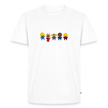 TShirt cadeau de sensibilisation à l'autisme - T-shirt Premium bio Homme - blanc - Devant - Nico (187cm)
