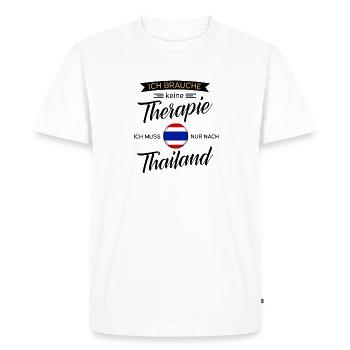 Thaïlande - T-shirt Premium bio Homme - blanc - Devant - Nico (187cm)