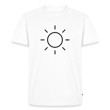 Idée cadeau pour soleil - T-shirt Premium bio Homme - blanc - Devant - Nico (187cm)