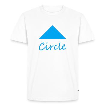 Wrong Circle Shape - Men's Premium Organic T-Shirt - white - Front - Nico (187cm)