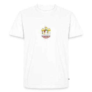Emblème des Emirats Arabes Unis - T-shirt Premium bio Homme - blanc - Devant - Nico (187cm)