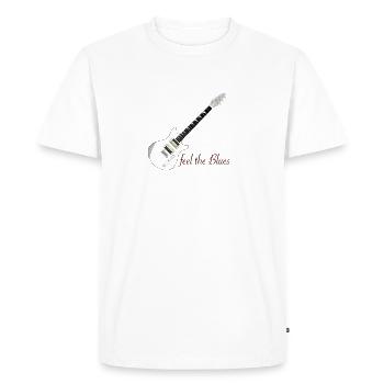 Blues - T-shirt Premium bio Homme - blanc - Devant - Nico (187cm)