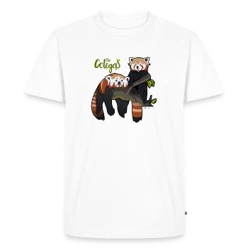 friends - Men's Premium Organic T-Shirt - white - Front - Nico (187cm)