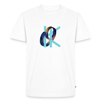 D'accord - T-shirt Premium bio Homme - blanc - Devant - Nico (187cm)