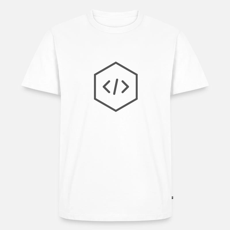 code - T-shirt Premium bio Homme - blanc