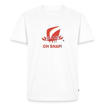 Oh, snap ! Monstres de lac Halloween Cancer Monster - T-shirt Premium bio Homme - blanc - Devant - Nico (187cm)