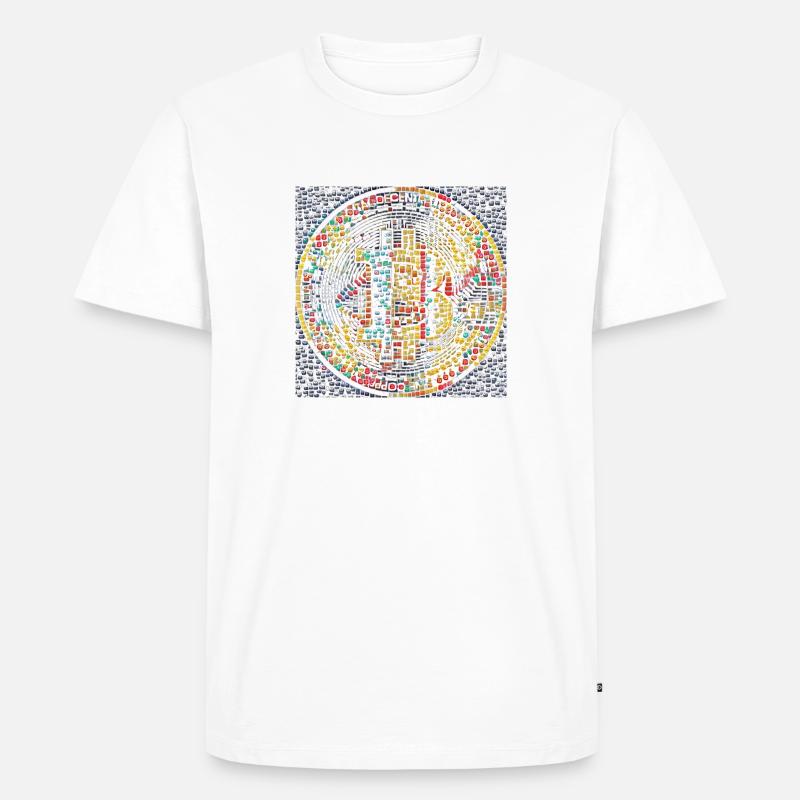 Bitcoin - Männer Premium Bio T-Shirt - Weiß