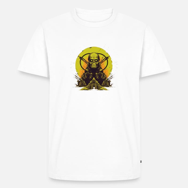 Chernobyl Atom 6 - Men's Premium Organic T-Shirt - white