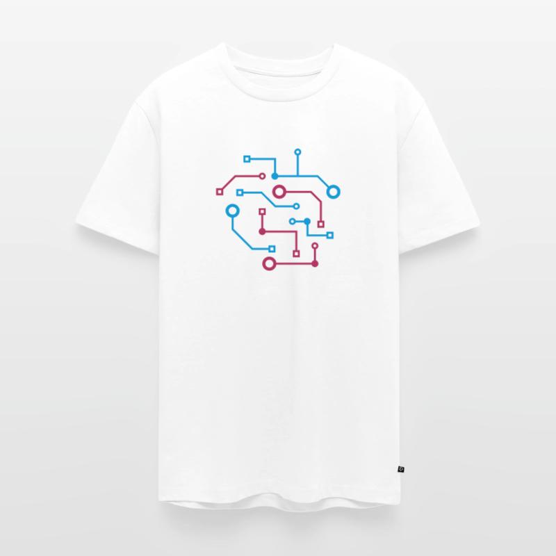 Computer Nerd CPU Data Circuit Electrical Men's Premium Organic T-Shirt